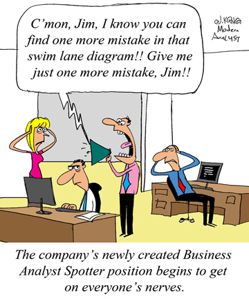 Humor - Cartoon: New Job Opportunity: Business Analyst Spotter
